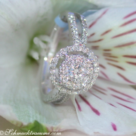 Timeless precious diamonds ring