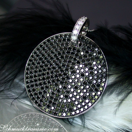 Modifiable Black & White Diamond Pendant