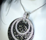 Modifiable Black & White Diamond Pendant