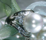 Opulenter Südseeperle Ring mit Diamanten