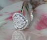Elegant Diamond Ring in Heart Design