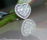 Elegant Diamond Ring in Heart Design