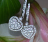 Elegant Diamond Heart Earrings