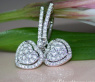 Elegant Diamond Heart Earrings