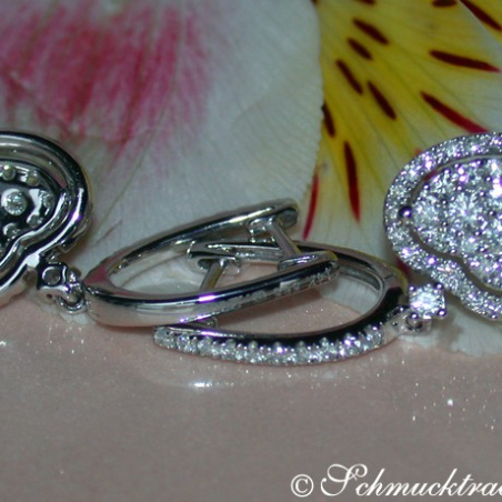 Elegant Diamond Heart Earrings