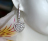 Elegant Diamond Heart Earrings
