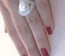 Südseeperle Ring mit Brillanten & Diamanten