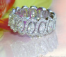 Magnificent diamonds eternity ring with marquise diamonds