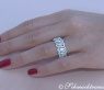 Magnificent diamonds eternity ring with marquise diamonds