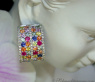 Dazzling Rainbow Sapphire Earrings with Diamonds