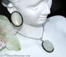 Fancy Moonstone Earrings with Black Diamonds