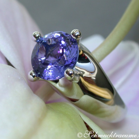 Stately Tanzanite Solitaire Ring
