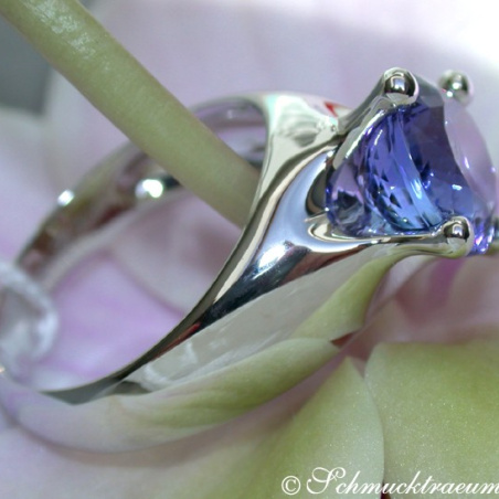 Stately Tanzanite Solitaire Ring