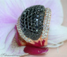 Opulent ring with black & white diamonds