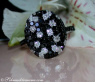 Fancy diamonds ring with black diamonds