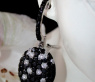 Pretty Black & White Diamond Earrings