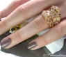 Magnificent Ring with natural colored Diamonds