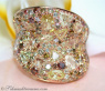 Magnificent Ring with natural colored Diamonds