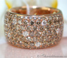 Magnificent ring with natural brown diamonds