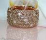 Magnificent ring with natural brown diamonds