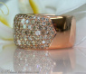 Magnificent ring with natural brown diamonds
