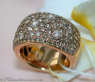 Magnificent ring with natural brown diamonds