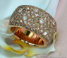 Magnificent ring with natural brown diamonds