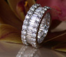 Brillanten Memory Ring mit Baguette Diamanten
