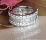 Brillanten Memory Ring mit Baguette Diamanten