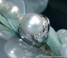 Opulenter Südseeperle Ring mit Diamanten