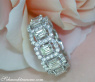 Exquisite Diamond Eternity Ring with Emerald Cut Diamonds
