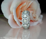 Exquisite Diamond Eternity Ring with Emerald Cut Diamonds