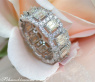 Exquisite Diamond Eternity Ring with Emerald Cut Diamonds