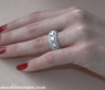 Exquisite Diamond Eternity Ring with Emerald Cut Diamonds