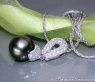 Huge Tahitian Pearl Pendant with Diamonds