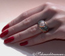 Timeless Heart Ring with Natural Brown & White Diamonds
