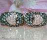 Timeless Heart Earrings with Brown & White Diamonds