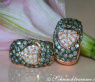 Timeless Heart Earrings with Brown & White Diamonds
