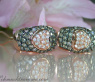 Timeless Heart Earrings with Brown & White Diamonds
