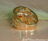 Stately Multicolor Sapphire Ring with Diamonds