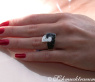 Extravagant Black & White Diamond Belt Ring
