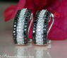 Attractive Black & White Diamond Earrings