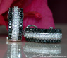 Attractive Black & White Diamond Earrings