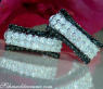 Unusual Black & White Diamond Earrings in White gold 14k
