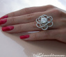 High-end Blossom Style Diamond Ring