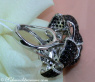 Tremendous Black & White Diamond Rose Ring