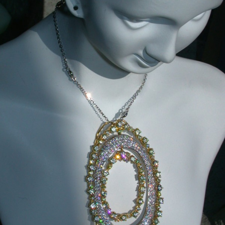 Outstanding Yellow & White Diamond Pendant
