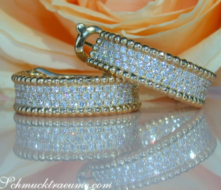 Exquisite Diamond Hoops