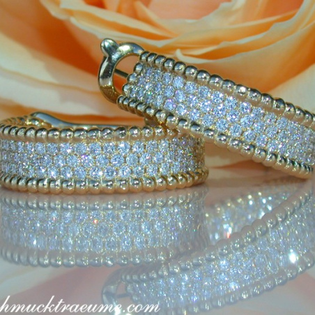Exquisite Diamond Hoops