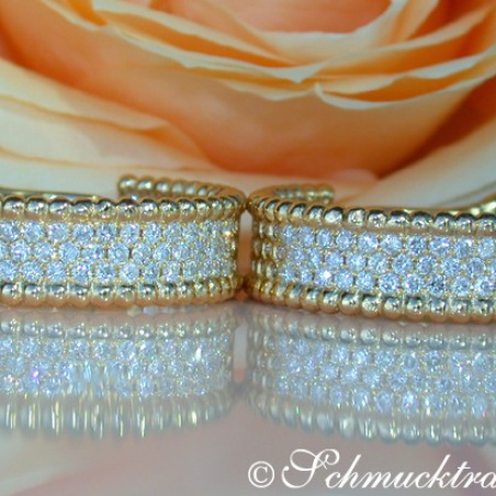 Exquisite Diamond Hoops